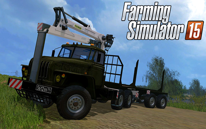 УРАЛ (манипулятор лесовоз) для Farming Simulator 2015