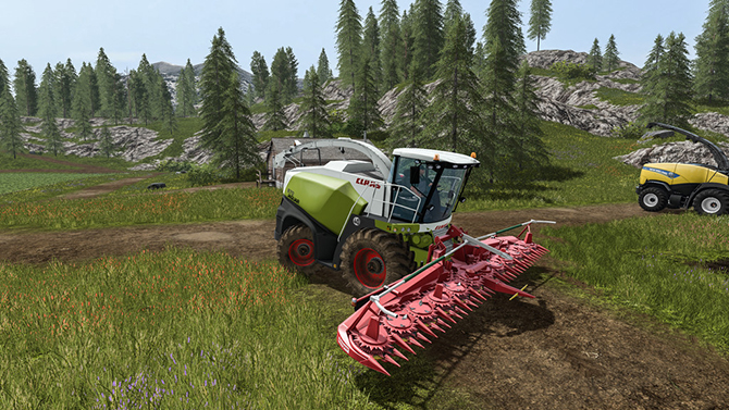Claas Jaguar 800 with Orbis 750 для Farming Simulator 2017
