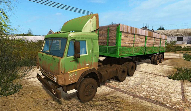 Камазовский прицеп ОДАЗ 9370 V1.0 для Farming Simulator 2017