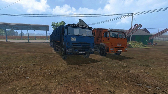 Мод "Камазы" для Farming Simulator 2015